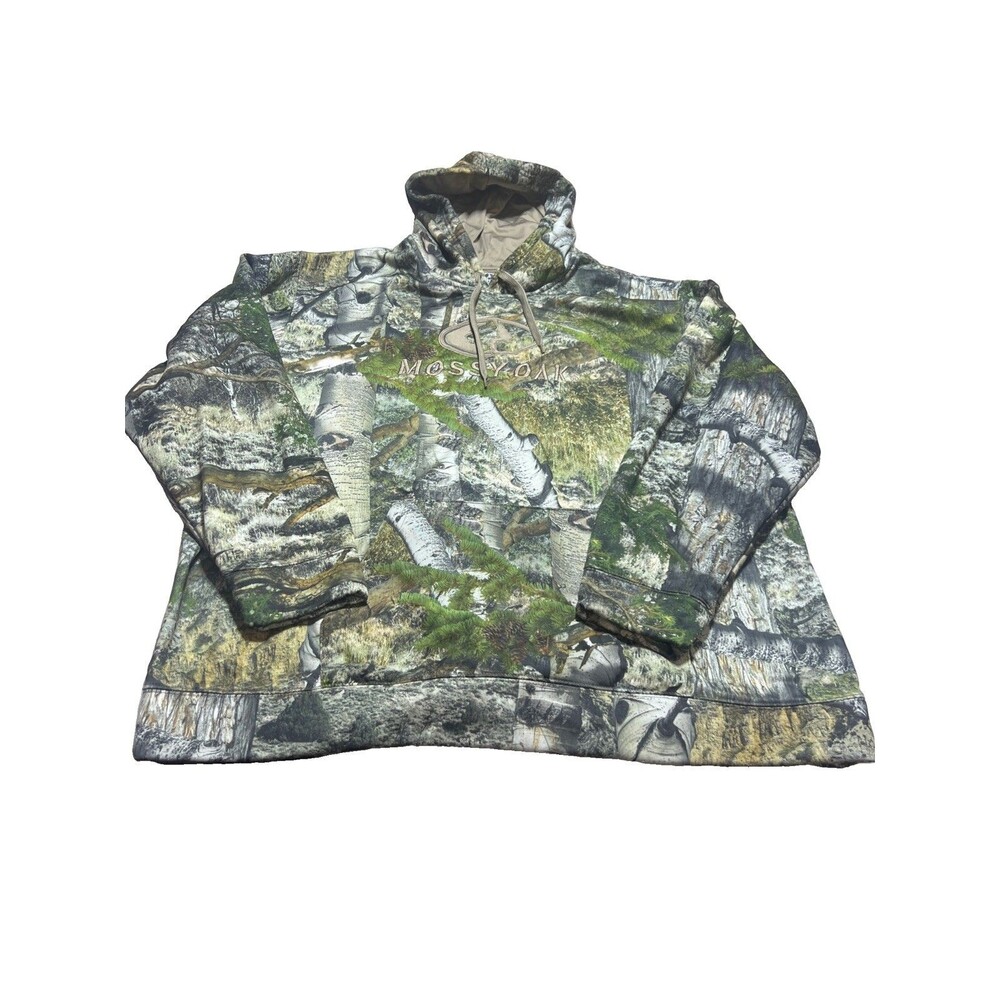 Mossy Oak Mens Mountain Country Camouflage Hunting Performance Hoodie 3XL 54-56